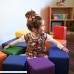 ECR4Kids Softzone Stack-A-Block Soft Foam Play Set for Kids Assorted 6-Piece 6-Piece Set